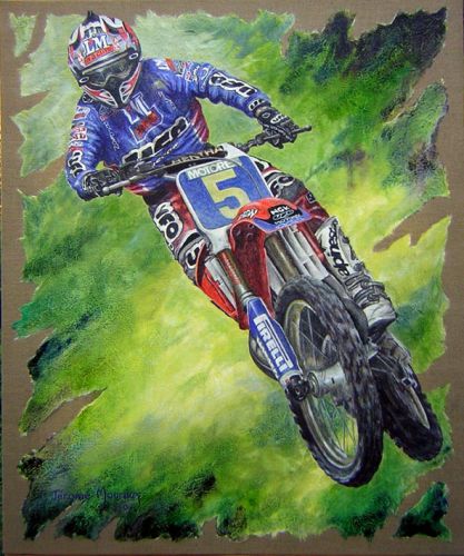 peinture motocross de Fred Bolley