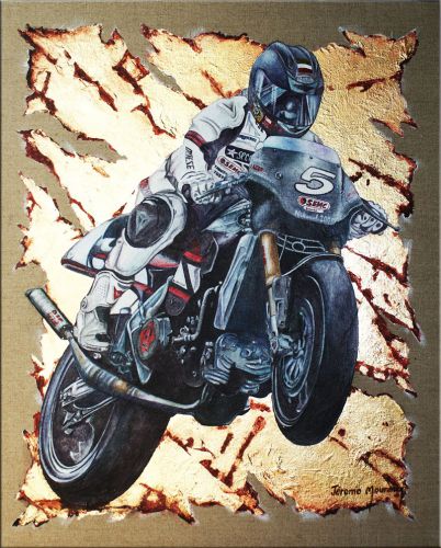 Peinture Moto Vitesse Brice Nunnari pilote français