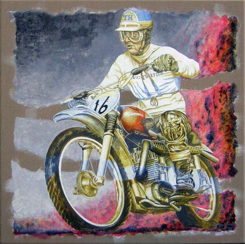 peinture motocross de Torsten Hallman