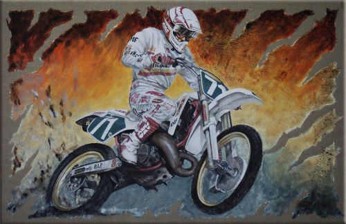 peinture motocross Alessandro Puzar