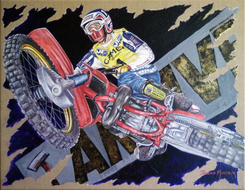peinture supercross de David Bailey