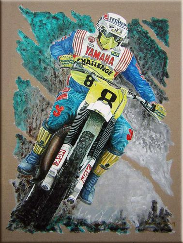 peinture motocross d‘Hakan Carlqvist