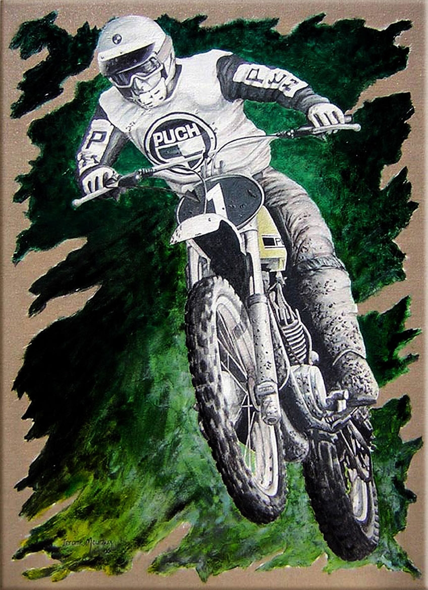 zoom sur le tableau d‘Harry Everts sur Puch