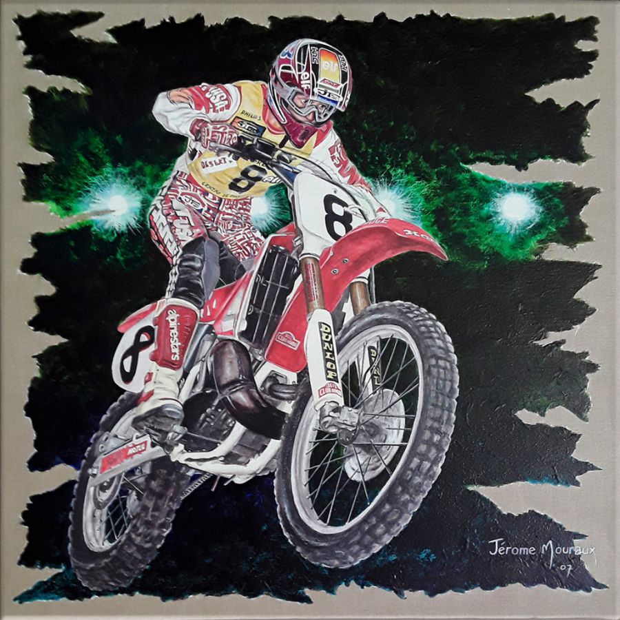 zoom sur la peinture de Jean Michel Bayle