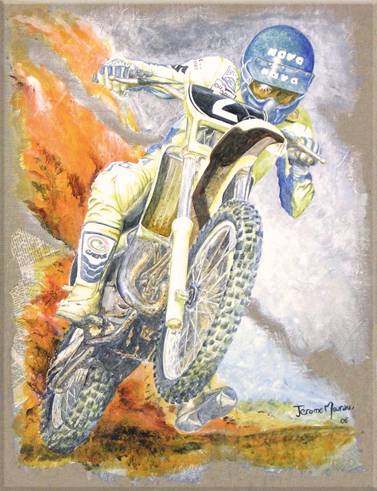 zoom sur la peinture d‘Eric Geboers