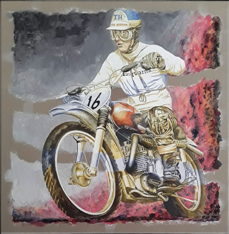 zoom sur le tableau de motocross de Torsten Hallman